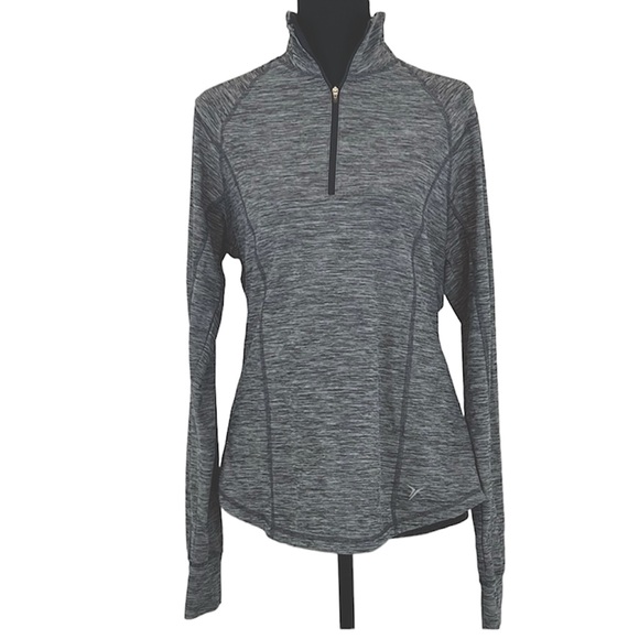 Old Navy Tops - Old Navy Active Pullover Womens Gray Quarter Zip Long Sleeve shirt